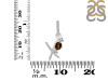 Smoky & White Topaz Alphabet X Pendant SMY-RDA-102.
