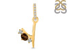 Smoky & White Topaz Alphabet Y Pendant SMY-RDA-103.