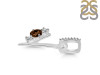 Smoky & White Topaz Alphabet Y Pendant SMY-RDA-103.