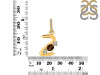 Smoky & White Topaz Alphabet Z Pendant SMY-RDA-104.