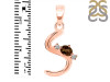 Smoky & White Topaz Alphabet S Pendant SMY-RDA-19.