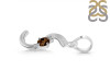 Smoky & White Topaz Alphabet S Pendant SMY-RDA-19.
