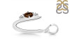 Smoky & White Topaz Alphabet U Pendant SMY-RDA-21.