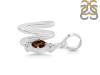 Smoky & White Topaz Alphabet W Pendant SMY-RDA-23.