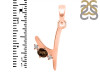 Smoky & White Topaz Alphabet Y Pendant SMY-RDA-25.