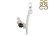 Smoky & White Topaz Alphabet Y Pendant SMY-RDA-25.