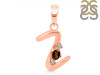 Smoky & White Topaz Alphabet Z Pendant SMY-RDA-26.