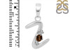 Smoky & White Topaz Alphabet Z Pendant SMY-RDA-26.