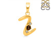 Smoky & White Topaz Alphabet Z Pendant SMY-RDA-26.