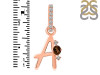 Smoky & White Topaz Alphabet A Pendant SMY-RDA-27.
