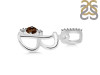 Smoky & White Topaz Alphabet B Pendant SMY-RDA-28.