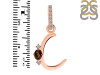 Smoky & White Topaz Alphabet C Pendant SMY-RDA-29.