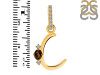 Smoky & White Topaz Alphabet C Pendant SMY-RDA-29.