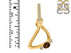 Smoky & White Topaz Alphabet D Pendant SMY-RDA-30.