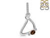 Smoky & White Topaz Alphabet D Pendant SMY-RDA-30.