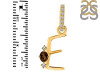 Smoky & White Topaz Alphabet E Pendant SMY-RDA-31.