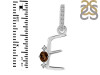 Smoky & White Topaz Alphabet E Pendant SMY-RDA-31.