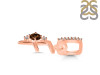 Smoky & White Topaz Alphabet F Pendant SMY-RDA-32.