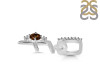 Smoky & White Topaz Alphabet F Pendant SMY-RDA-32.