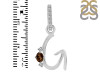 Smoky & White Topaz Alphabet G Pendant SMY-RDA-33.