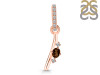 Smoky & White Topaz Alphabet I Pendant SMY-RDA-35.