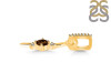 Smoky & White Topaz Alphabet I Pendant SMY-RDA-35.