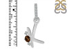 Smoky & White Topaz Alphabet K Pendant SMY-RDA-37.