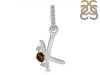 Smoky & White Topaz Alphabet K Pendant SMY-RDA-37.