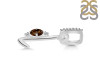 Smoky & White Topaz Alphabet L Pendant SMY-RDA-38.