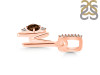 Smoky & White Topaz Alphabet M Pendant SMY-RDA-39.