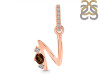 Smoky & White Topaz Alphabet N Pendant SMY-RDA-40.