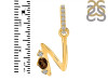 Smoky & White Topaz Alphabet N Pendant SMY-RDA-40.