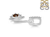 Smoky & White Topaz Alphabet N Pendant SMY-RDA-40.