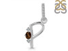 Smoky & White Topaz Alphabet P Pendant SMY-RDA-42.
