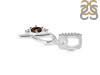 Smoky & White Topaz Alphabet P Pendant SMY-RDA-42.