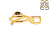Smoky & White Topaz Alphabet Q Pendant SMY-RDA-43.