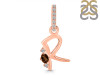 Smoky & White Topaz Alphabet R Pendant SMY-RDA-44.
