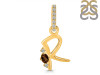 Smoky & White Topaz Alphabet R Pendant SMY-RDA-44.