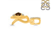 Smoky & White Topaz Alphabet R Pendant SMY-RDA-44.