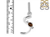 Smoky & White Topaz Alphabet S Pendant SMY-RDA-45.