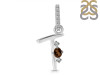 Smoky & White Topaz Alphabet T Pendant SMY-RDA-46.