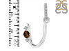 Smoky & White Topaz Alphabet U Pendant SMY-RDA-47.