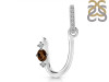 Smoky & White Topaz Alphabet U Pendant SMY-RDA-47.