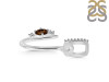 Smoky & White Topaz Alphabet U Pendant SMY-RDA-47.