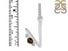 Smoky & White Topaz Alphabet V Pendant SMY-RDA-48.
