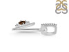 Smoky & White Topaz Alphabet V Pendant SMY-RDA-48.