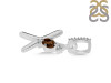 Smoky & White Topaz Alphabet X Pendant SMY-RDA-50.