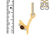 Smoky & White Topaz Alphabet Y Pendant SMY-RDA-51.
