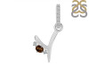 Smoky & White Topaz Alphabet Y Pendant SMY-RDA-51.
