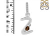 Smoky & White Topaz Alphabet Z Pendant SMY-RDA-52.